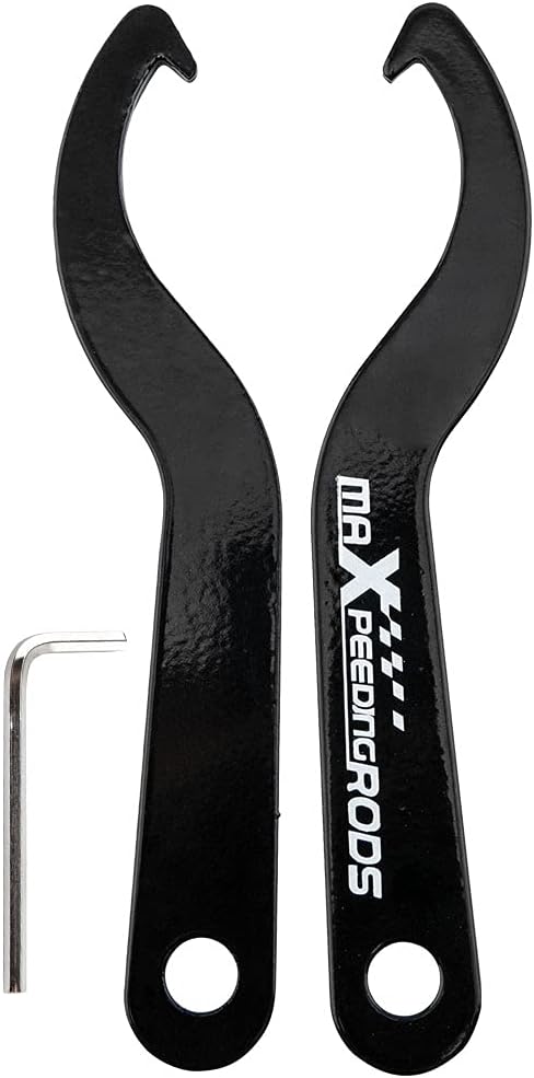 maXpeedingrods 2Pcs Universal C Spanner Hook Wrench Kits, Black
