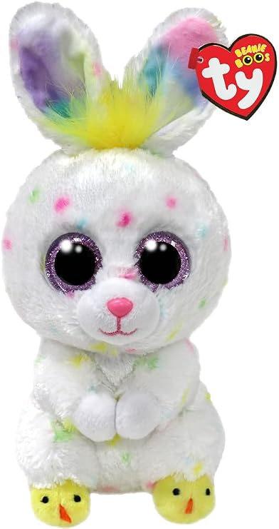 Ty Beanie Boo Dusty - White Easter Rabbit - 6"", 37344