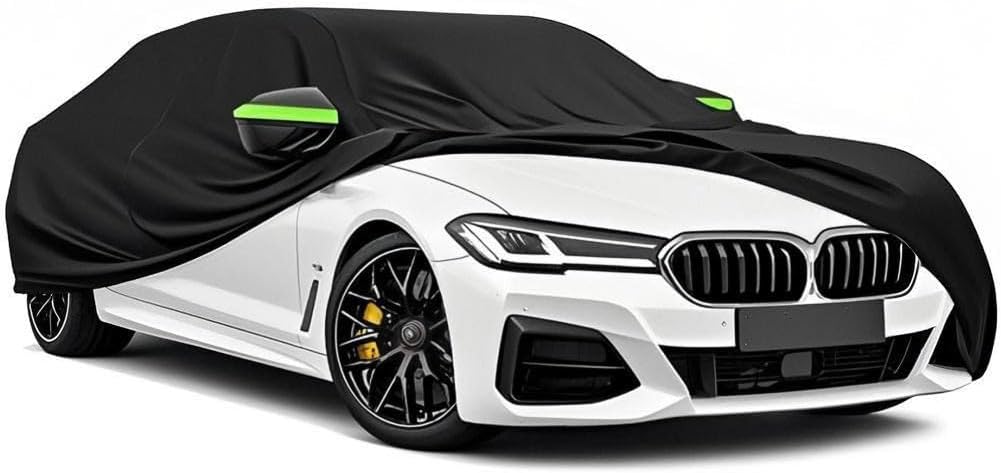 5-Layer All-Weather Waterproof Light-Weight Car Cover for BMW 430.Full Car Cover Outdoor Waterproof Sun Rain Snow Hail Protection,with a Free Storage Bag Black 2021-2025
