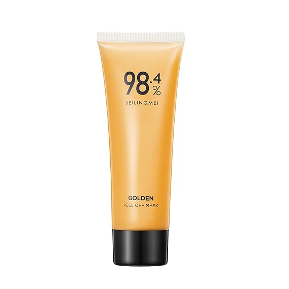 Gold Peel Off Mask, Gold Foil Peel-Off Mask, 98.4% Golden Peel Off Mask, Gold Tear-Off Mask, Gold Repair Facial Mask, Anti-Aging Gold Face Mask for Moisturizing Removes Blackheads (1pcs)