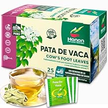 Hanan Pata de Vaca (Cows Foot Leaf) 25 Herbal Tea Bags from Peru Bauhinia forficata for Natural Blood Sugar Management