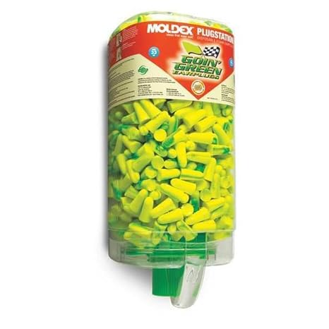 Moldex-Metric 6647 Goin' Green PlugStation Tapered Foam Dispenser With Earplugs