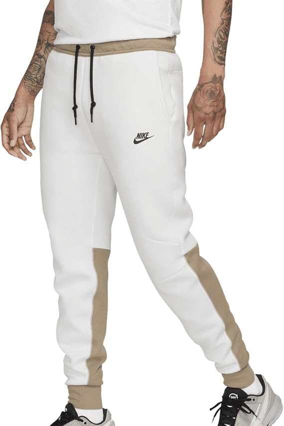 Nike Sportswear Tech Fleece Men's Joggers Size - Small Summit White/Khaki/Black