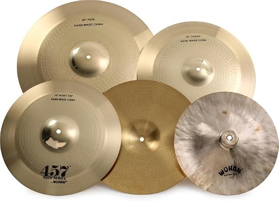 Wuhan 457 Rock Cymbal Set - 14/16/20-inch - Free 12-inch China