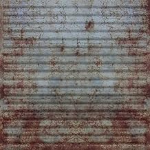 from Plain to Beautiful in Hours 261 Ridged Metal PVC 2' x 2' Lay-in Ceiling Tile (Covers / 100 sq.ft), Old Tin Roof, 25 Piece