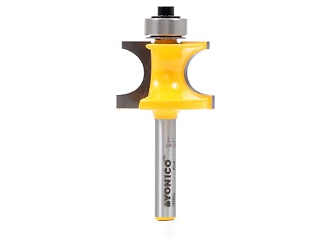 YONICO Router Bits Bullnose Bead 1/2-Inch Bead 1/4-Inch Shank 13193q