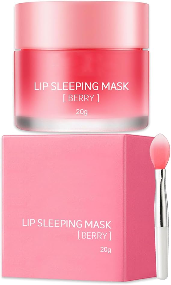 Lip Mask Overnight - Lip Sleeping Mask - Moisturizing Lip Sleep Mask Overnight for Dry Chapped Peeling Cracked Lips - Day and Night Lip Balm Lip Moisturiser for Lip Repair Lip Care