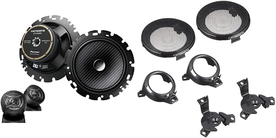 Pioneer Carrozzeria TS-F1640S-2 Speaker, 6.3 inches 16 cm, Separate, 2-Way Compatible with High Resolution & Pioneer Tweeter Mounting Kit for Nissan, Mazda, Suzuki Vehicles, UD-K212 Buy Set