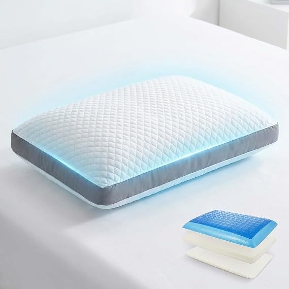 Perfect Cloud Memory Foam Pillow, Cooling Design, Adjustable Loft