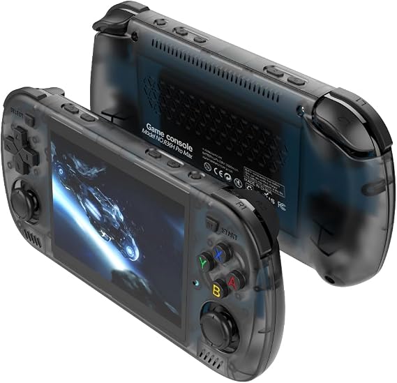 R36H PRO Retro Handheld Game Console,15000+ Games with Open Source Linux System,23+Emulators,4.2-Inch IPS Screen Portable Game Console,3500mAh Battery,Exclusive Horizontal,Gifts for Adult (Black)