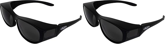 Global Vision Escort Safety Glasses Fit Over Most Eyewear Smoke Lenses