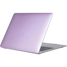 McStorey MacBook Air 13 inç Kılıf A1369 A1466 Uyumlu Kristal Parlak Şeffaf Sert Kapak İnce Hafif TPU Hard Shell Koruyucu Darbe Çizik Önleyici Lila