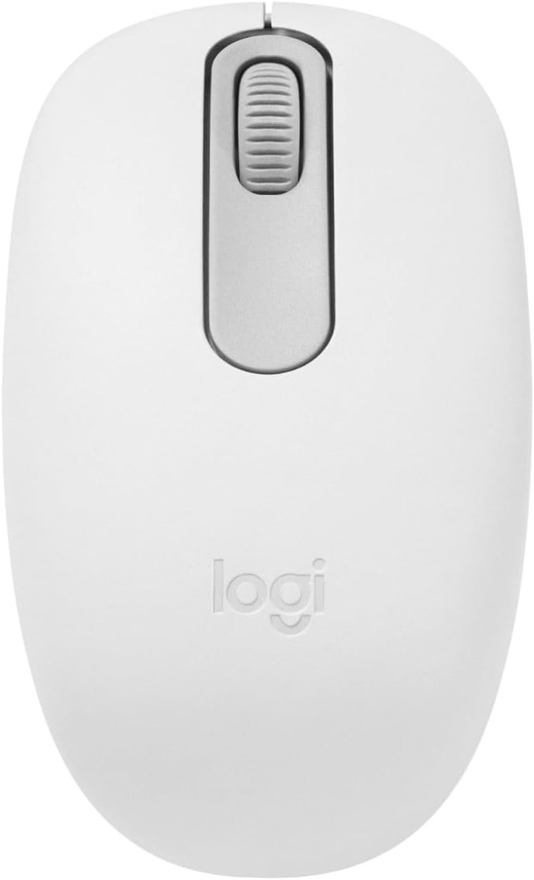 Logitech M196 Bluetooth Wireless Mouse, Compact and Portable Mouse for Laptops, Tablets and More, 12 Months Battery, Fluent Monitoring, Compatible with PC, Mac, Windows and macOS, White