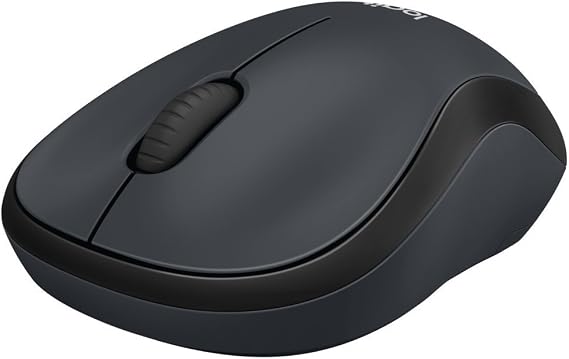 M220 Silent Mouse, Wireless Black | 2.4 GHz Ricevitore USB, Tracciamento Ottico 1000 DPI, Batteria 18 Mesi, Ambidestro, Compatibile PC/Mac/Laptop - Grigio