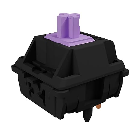 Gateron Oil King Series Keyboard Switches(35, Purple(Tactile Silent))