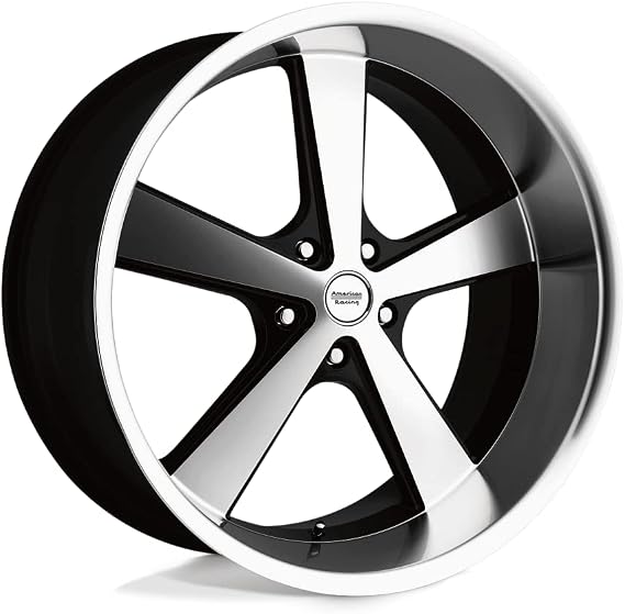 American Racing Vintage VN701 NOVA 20X8.5 5X5.0 4.75 0mm GLOSS BLACK MACHINED - VN70128550300