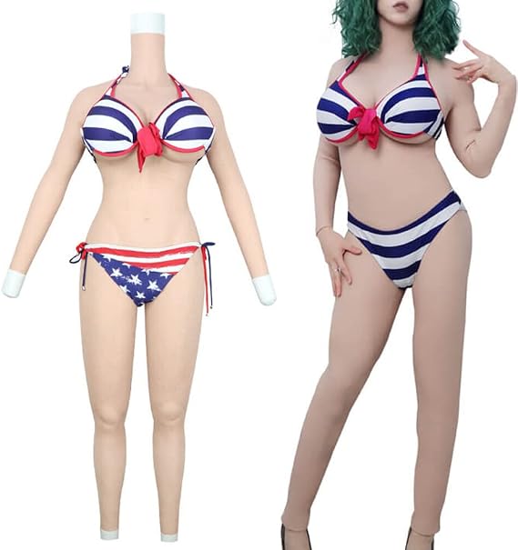 Silicone Bodysuit Huge H Cup Breast Forms Breastplate Whole Body Jumpsuit for Transgender