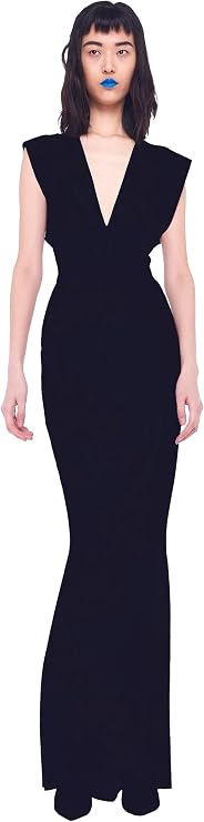 Norma Kamali V-Neck Rectangle Gown