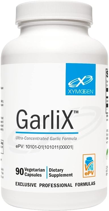 XYMOGEN GarliX - Concentrated Garlic Extract - Cardiovascular, Immune & Antioxidant Support - Vegan & Gluten-Free - 90 Capsules