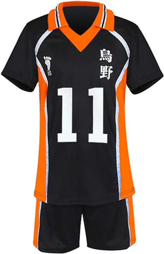 Gurbanton Anime Costume Jersey Karasuno High School Volleyball Uniform Cosplay Shirt Shorts