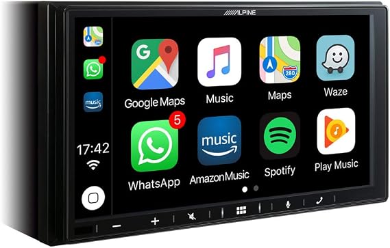 Alpine iLX-W650BT 7” Multimedya Sistemi, Apple CarPlay & Android Auto, Bluetooth, 2-DIN, Ultra İnce Tasarım, USB, 4x16W RMS