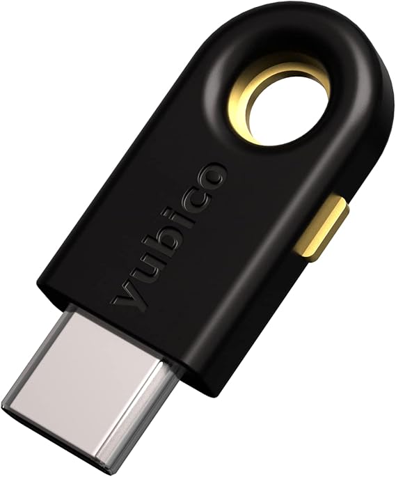Yubico - YubiKey 5C - Multi-Factor authentication MFA Security Key and passkey, Connect via USB, FIDO Certified - Protect Your Online Accounts 5C
