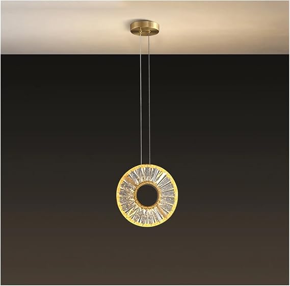 Led Crystal Modern Chandelier for Dining Room Creative Home Decor Hanging Lamp Gold Kitchen Lighting Luxury Bedroom Fixture,Modern Lighting 1(1 Light)