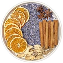 Simmer Pot Potpourri, Cozy Nights Stovetop Potpourri with Cinnamon, Ginger, Lavender, Anise Star and Orange, Simmering Potpourris for Home Fragrance, Odor Removal, Holiday, Relaxing,Housewarming Gift