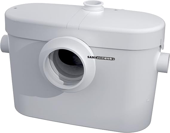 SFA SANIFLO - Saniaccess 2 - Half-Bath Macerating Pump - Quietest Pump On The Market - Hardened Stainless Steel - Compact Design - Certified CSA (IPC/NSPC), IAPMO (UPC) - Made In France