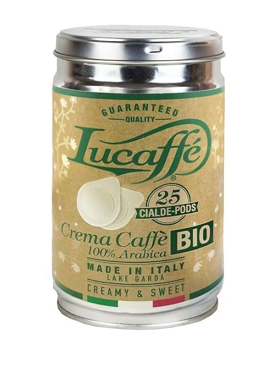 LUCAFFE Crema Caffe' BIO Organic ESE Espresso Pods, 25 Count