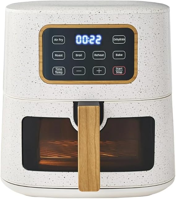 5.8 QT Air Fryer - Stylish & Powerful Kitchen Companion Linen Speckle