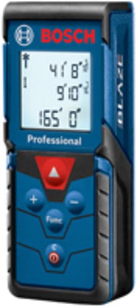 BOSCH GLM165-40 BlazeTM Pro 165 Ft. Laser Measure, Distance Measuring Laser | Backlit display, area and volume calculations, indirect measurement
