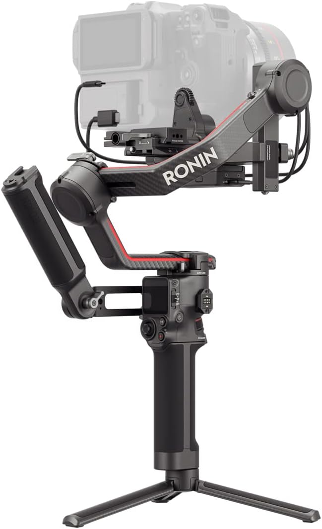 DJI RS 3 Pro Combo, 3-Axis Gimbal Stabilizer for DSLR and Cinema Cameras Canon/Sony/Panasonic/Nikon/Fujifilm/BMPCC, Automated Axis Locks, Carbon Fiber