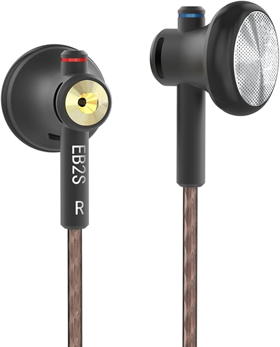NICEHCK EB2S 4.4mm Balanced IEM,15.4mm LCP Dynamic Driver Black