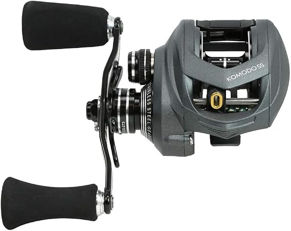 Okuma Komodo SS Large Capacity Aluminum Frame Stainless Steel Gears Low Profile Baitcaster