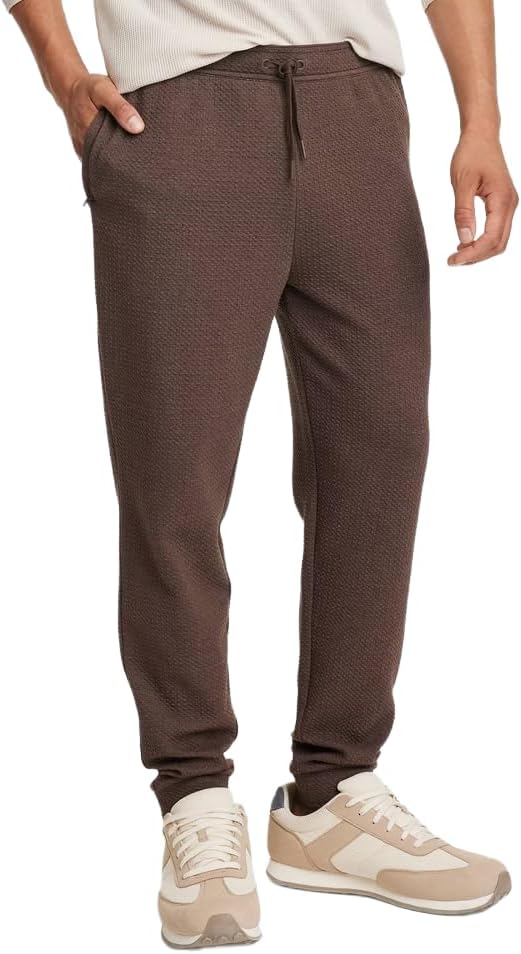 All in Motion Men's Textured Knit Fleece Lined Jogger Pants
