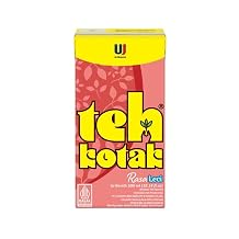 Teh Kotak Fruit Flavored Black Tea, Indonesian Flavored Iced Tea 10.14 fl oz (Lychee, Pack of 6)