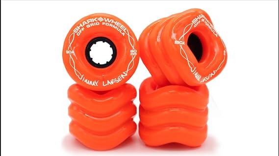 Shark Wheel 60mm, 90a Skateboard Orange - Team Rider, Signature Wheels Off-Grid Jimmy Larsen