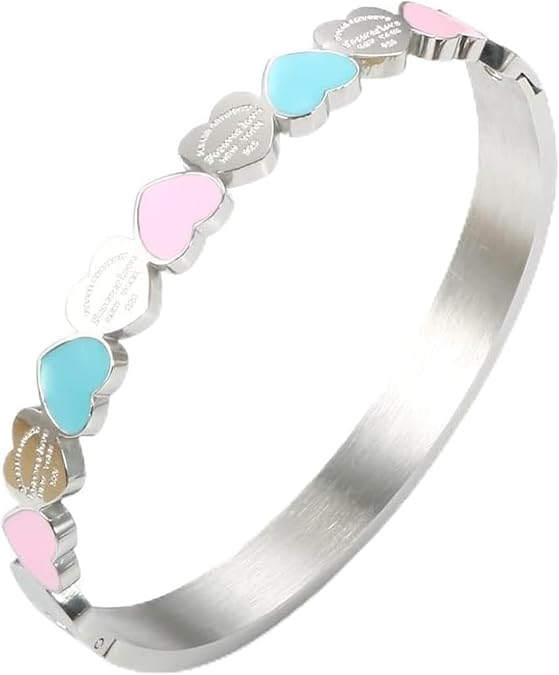 Bracelet Women's Bracelet Lucky Bracelet Stainless Steel Bracelet Cute Love Bracelet Christmas Valentine's Day Birthday Gift Durable Wear resistant