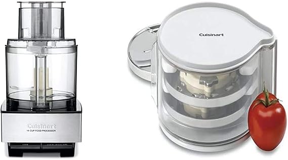 Cuisinart DFP-14BCNY 14-Cup Food Processor, Brushed Stainless Steel - Silver & DLC-DH Disc Holder