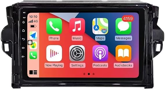 Android Stereo for Toyota Fortuner 2 2015-2020 Upgrade Radio -8Core 2+32GB | RONGJI,9" QLED Touch Screen,Carplay,Android Auto,DSP,BT,AM,FM,SWC,5G WIFI,AHD Camera