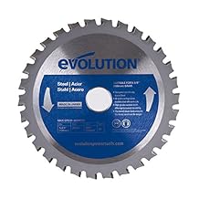 Evolution Power Tools 14BLADEST Blade for Cutting Mild Steel, For Circular and Chop Saws, No Heat, No Burrs & Virtually No Sparks, Carbide-Tipped TCT Blade For Cold Metal Cutting,14-Inch x 66-Tooth