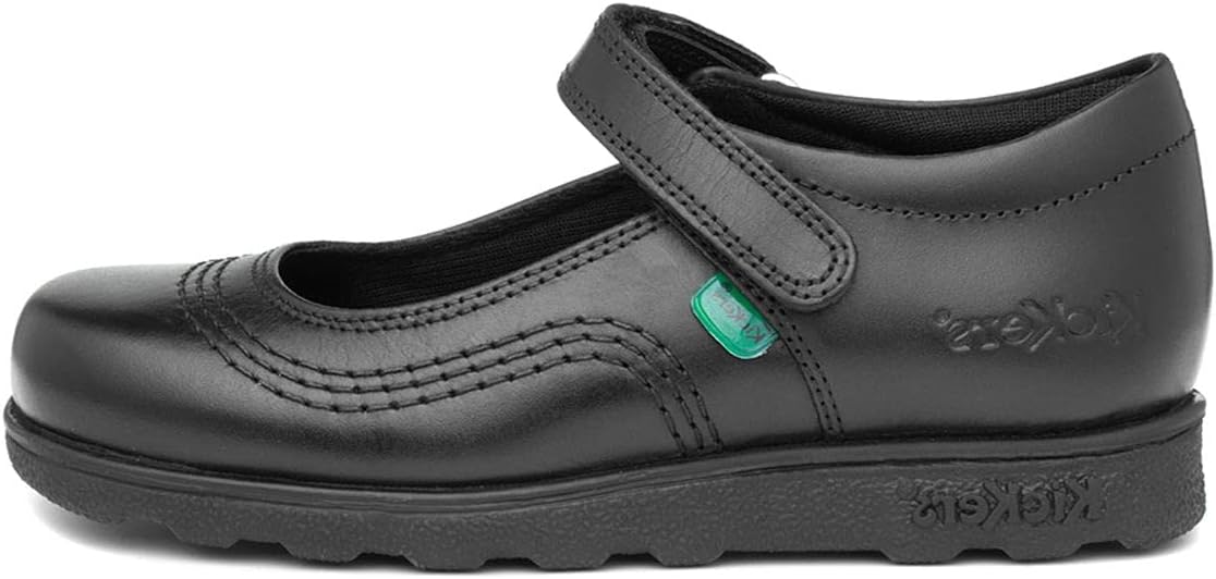 Kickers Girls' Fragma Pop Leather School Shoes