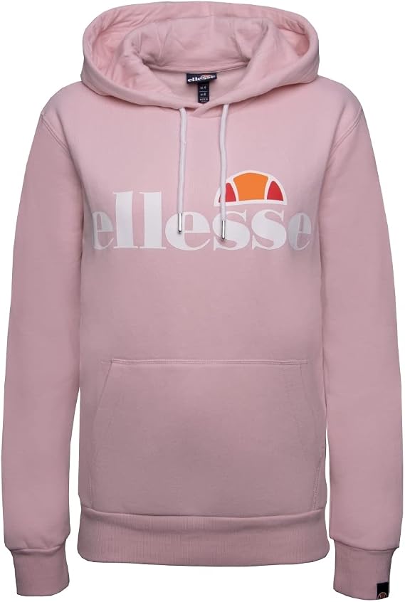 ellesse Heritage Torices Womens Retro Over Head Hoody Hoodie Jacket Light Pink