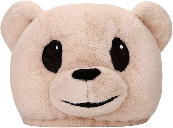 Cute Teddy Bear Plush Halloween Party Head Mask Mascot Costume
