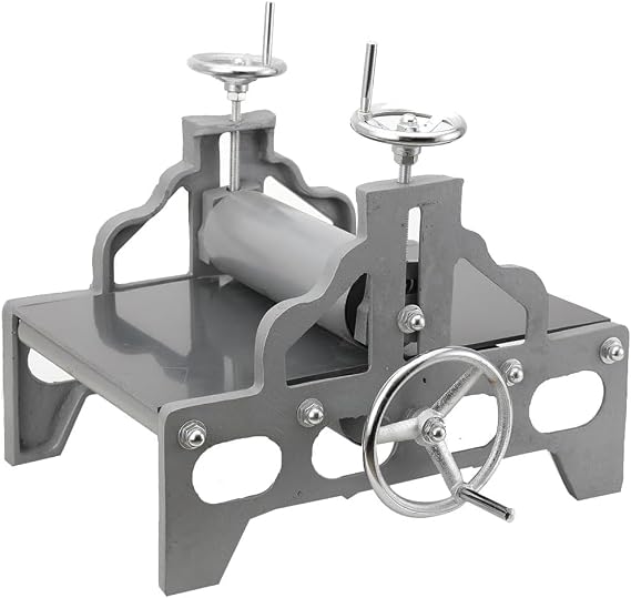 Manual printing press, Etching Machine/Slab Roller with Adjustable Thickness, Rubbing Machine for Wood/Copper Prints, Printmaking Supplies, Perfect for Letterpress and Art Projects
