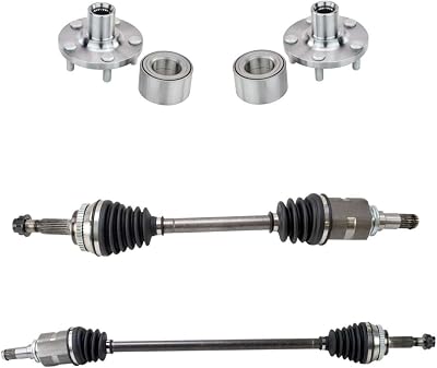 4pc Front CV Axle Shaft & Wheel Bearing Kit for Toyota for Corolla 1.8L 2009-2018 for Matrix 1.8L 2009-2013