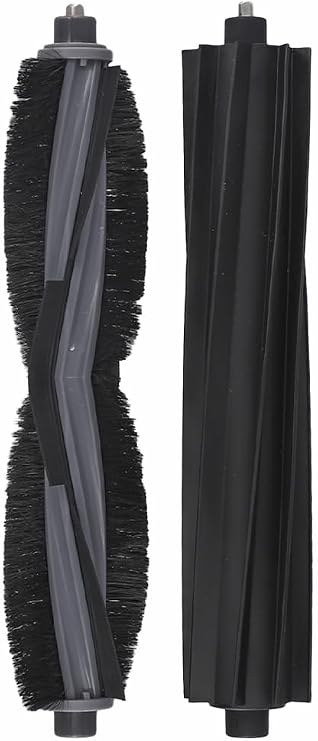 Accessories Kit Main Brush and Rubber Brush For ECOVACS DEEBOT X2 for OMNI X2 Pro Robot Vacuum Cleaner, Black