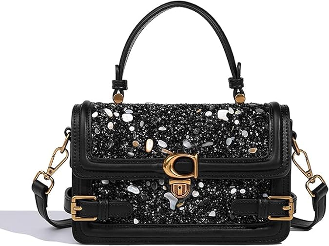 Women Small Shoulder Bag Fashion Crossbody Square Bag Satchel Handbag Clutch with Adjustable Shoulder Strap