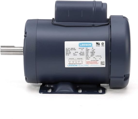 1 hp 1725 RPM 143T Frame TEFC 115/208-230 Volts Leeson Electric Motor # 120025